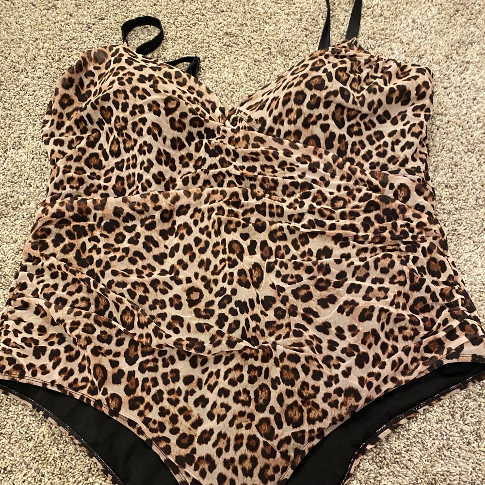 Leopard Torrid one piece swim suit